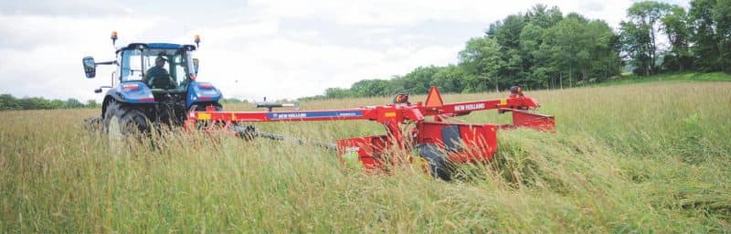 Farm equipment in a field