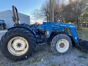 Pre-Owned New Holland TN75 4wd ROPS tractor w/ front end loader