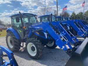 New Holland Powerstar 75 Deluxe Cab 4WD Tractor, Loader